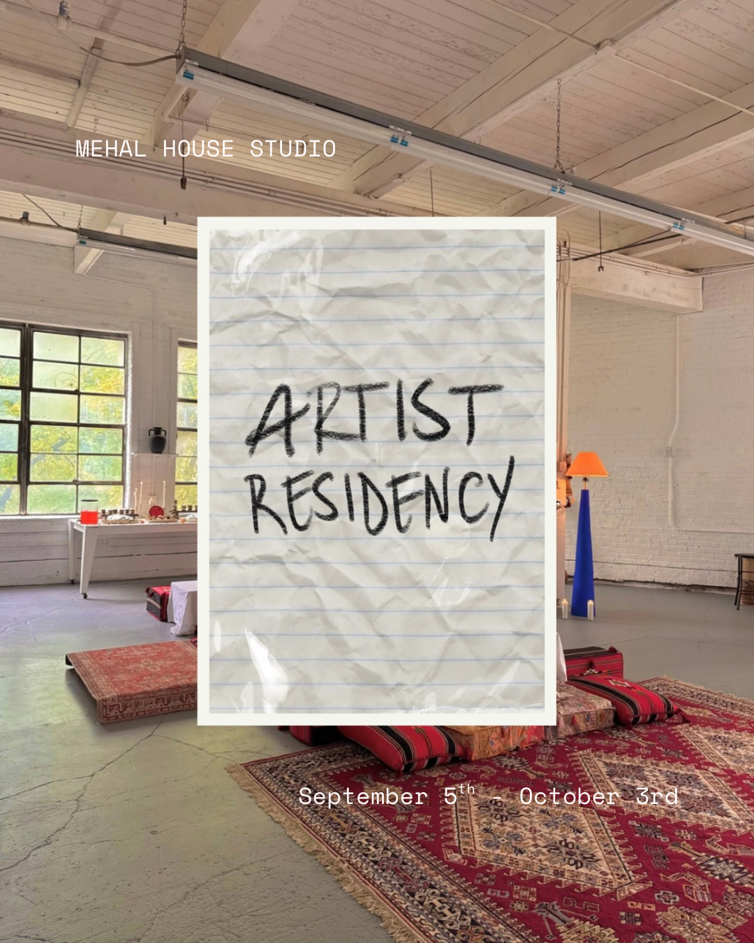 Mehal House Studio Residency Application Fee