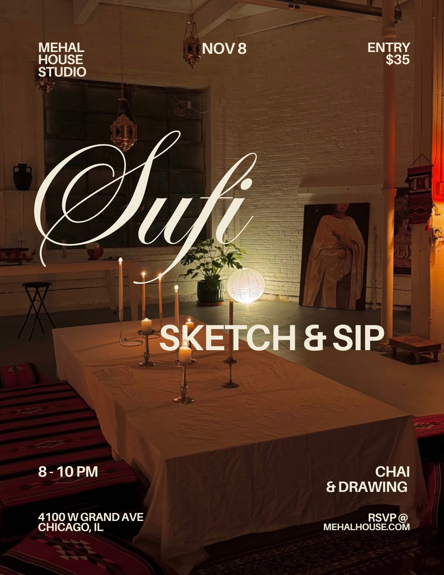 Sufi, Sketch & Sip Class